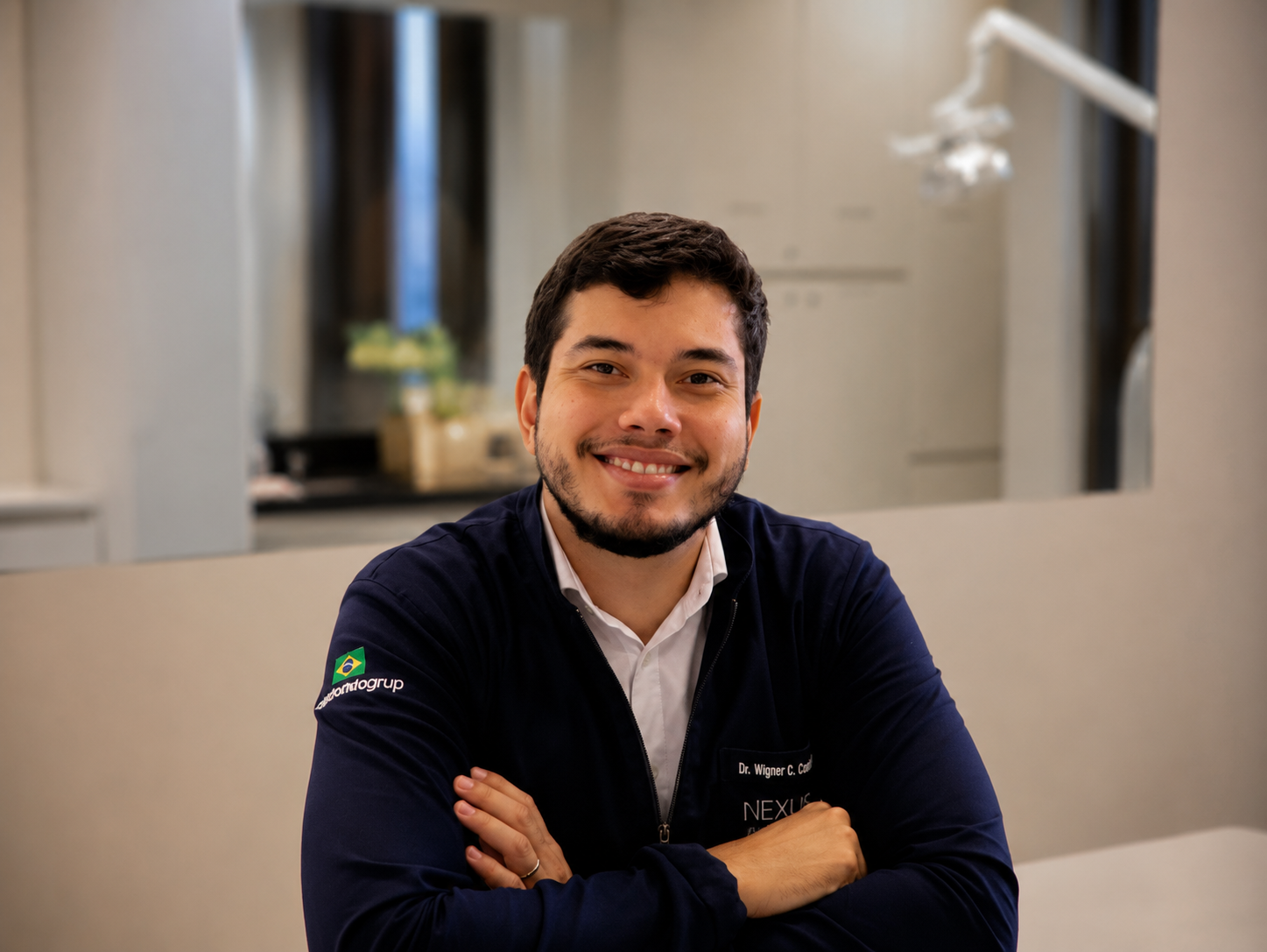 Dr. Wilgnner C. Corrêa, cirurgião-dentista da Nexus Odontologia Integrada, no Centro Clínico Sul, Asa Sul, Brasília